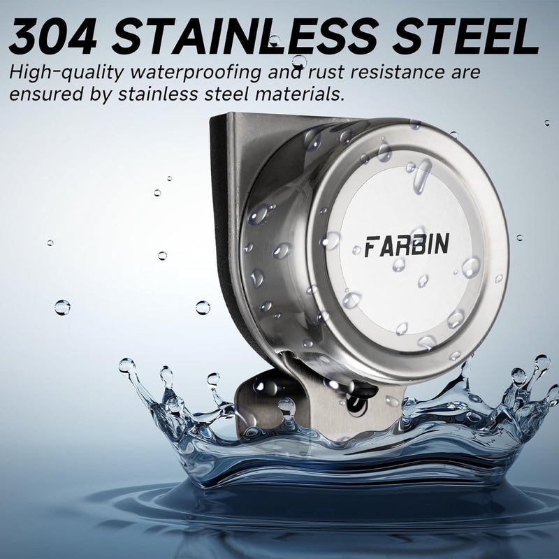 AOLIHAN 12V Marine Horn Single Super Large 125dB Waterproof Stainless Steel Horn, Suitable for Most Cars, Motorcycles, and Boats - Image 2
